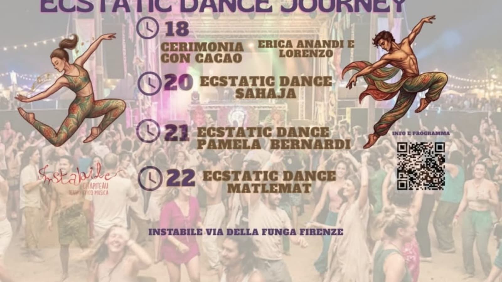 Ecstatic Dance Journey e Cerimonia con Cacao