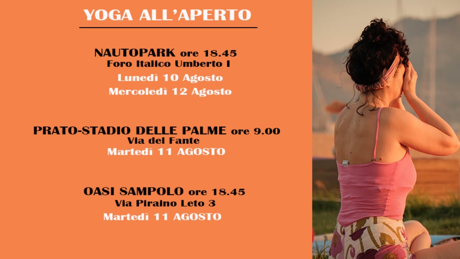 Yoga all'aperto - Centro di Cultura Rishi