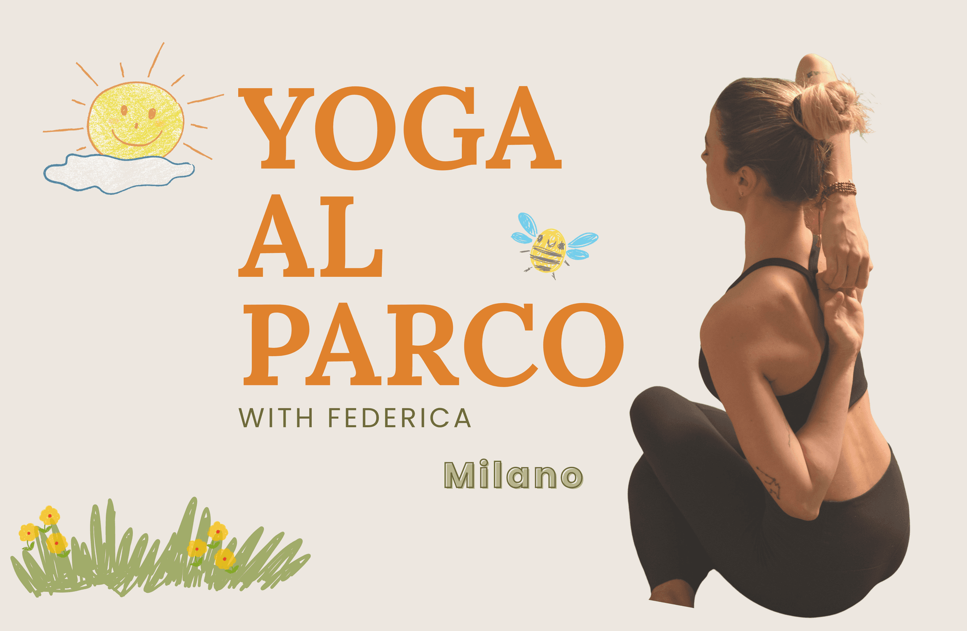 Hatha yoga flow class with Federica