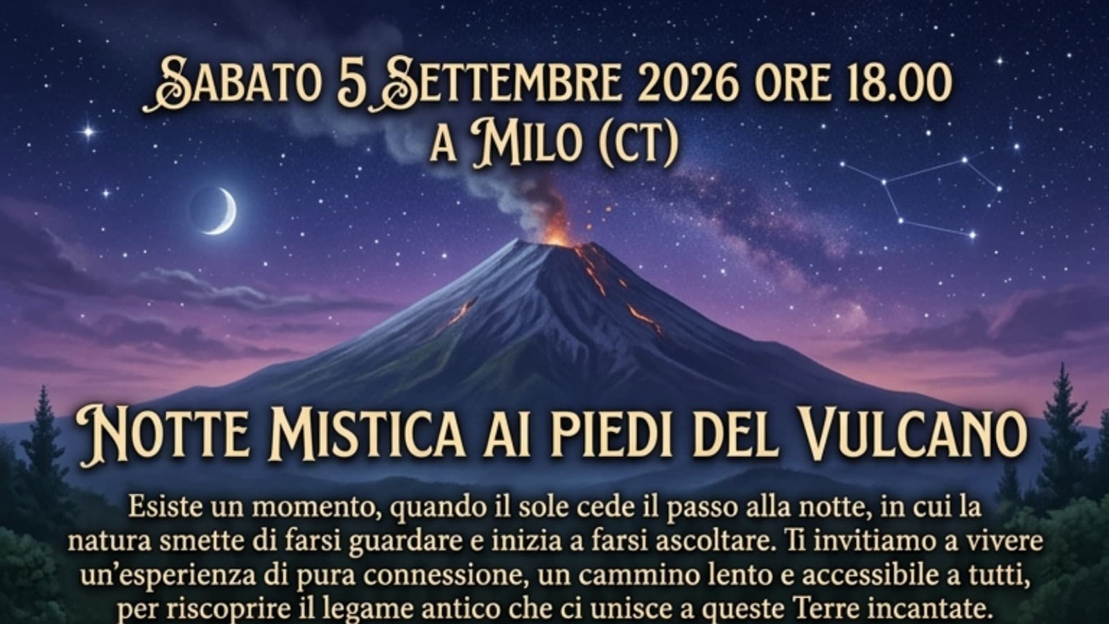 NOTTE MISTICA AI PIEDI DEL VULCANO
