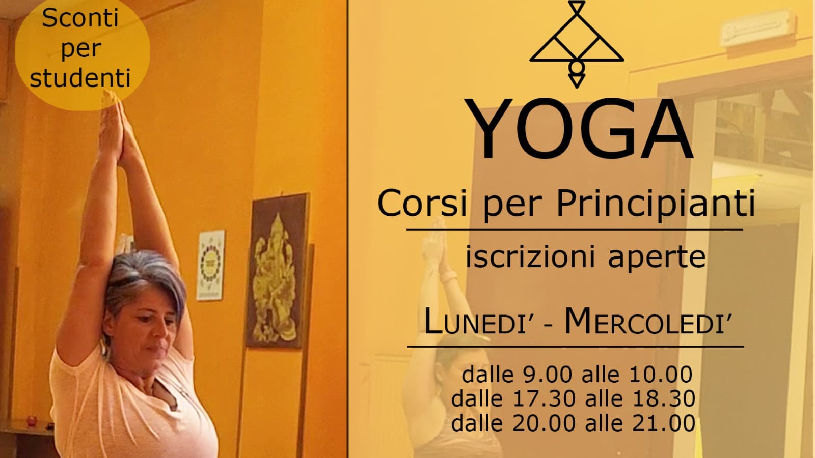 Apertura corsi di Yoga per principianti - Centro di Cultura Rishi - via Salvatore Bono - Palermo