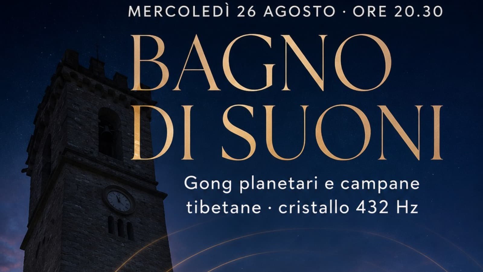 BAGNO DI GONG E CAMPANE alla Pieve di Camaggiore