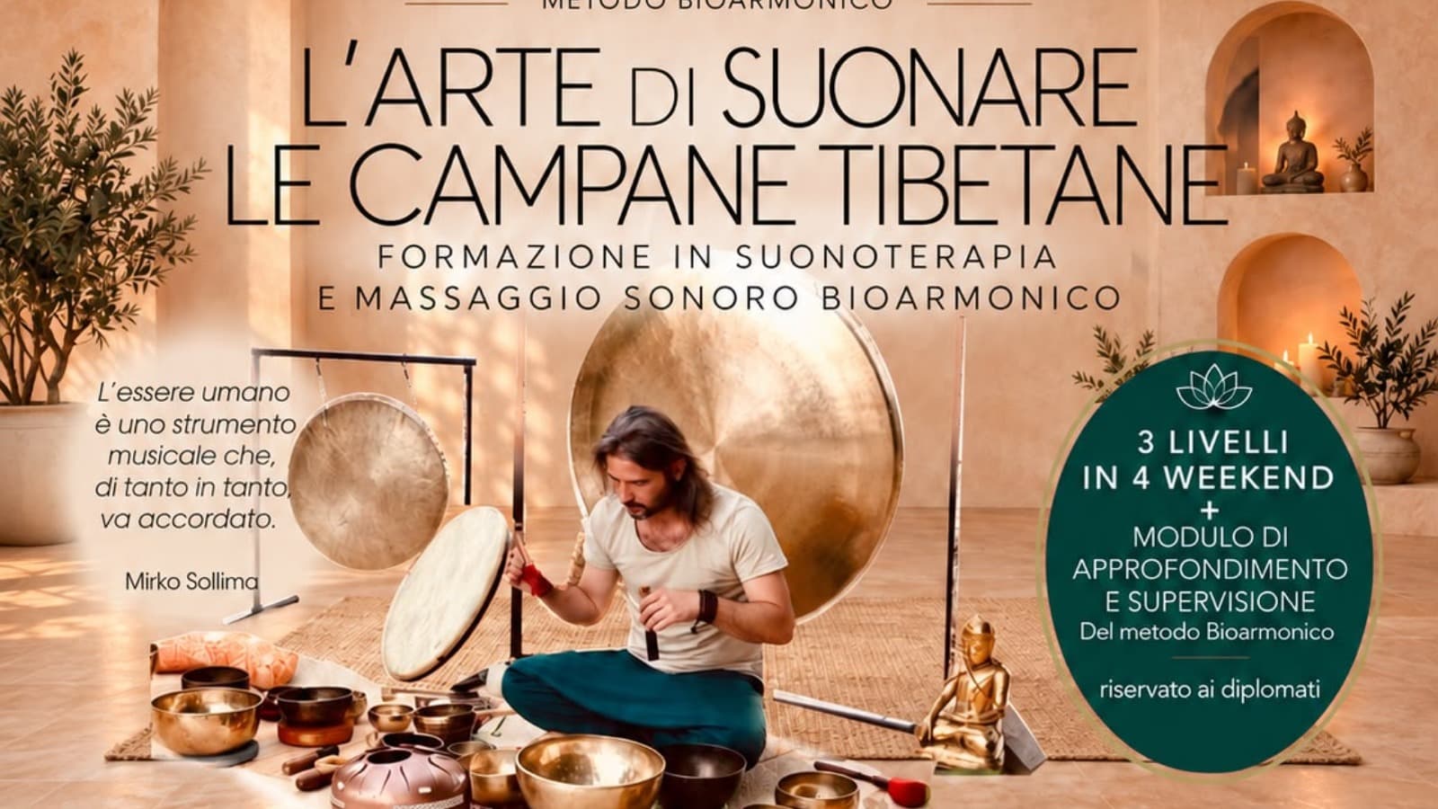 CORSO: L'ARTE DI SUONARE LE CAMPANE TIBETANE