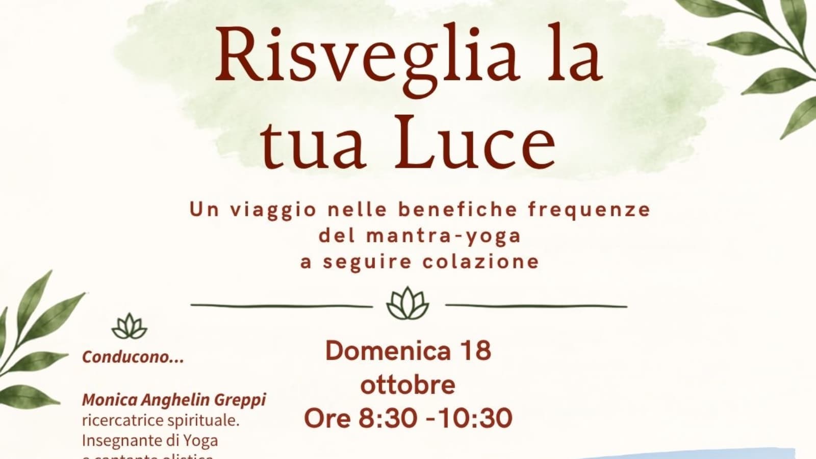 ✨ RISVEGLIA LA TUA LUCE ✨ Yoga Mantra e colazione a Bertinoro