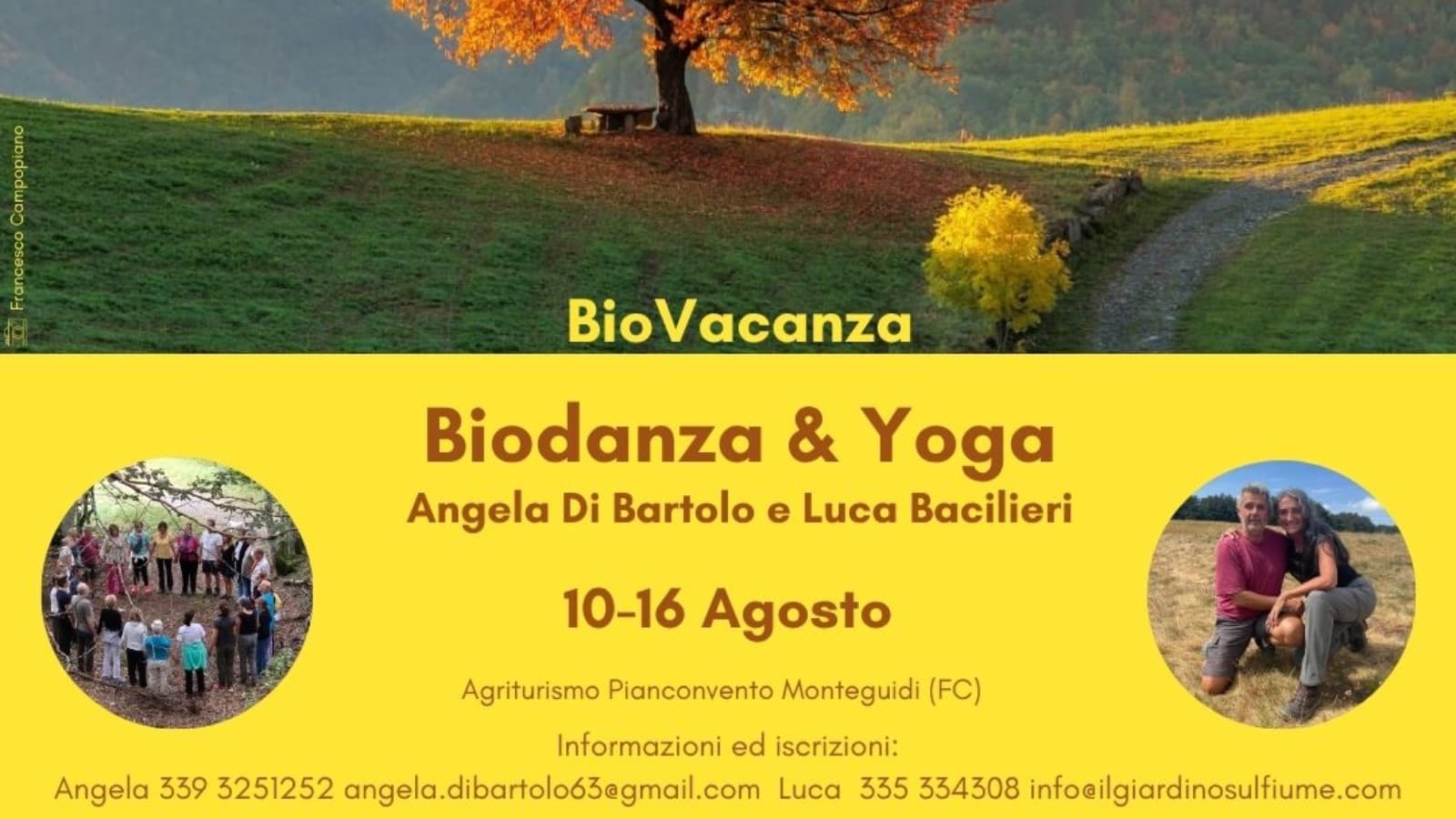 BioVacanza di Biodanza e Yoga dal 10 al 16 agosto