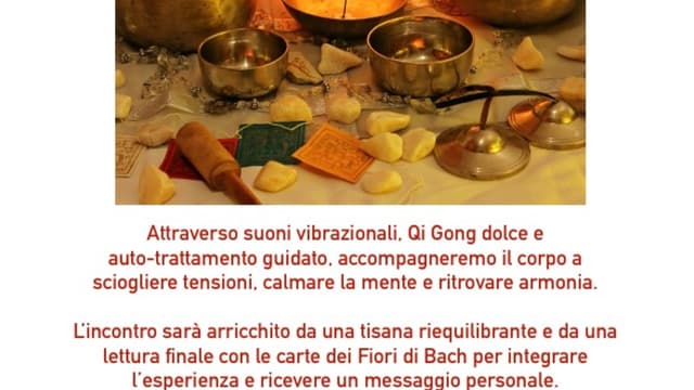 Bagno di suono e armonizzazione energetica